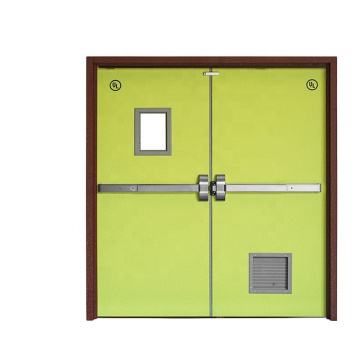 safety security strong double door panel fireproof emergency door supplier